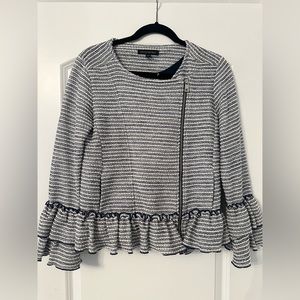 Banana Republic Ruffle Knit Blazer/sweater